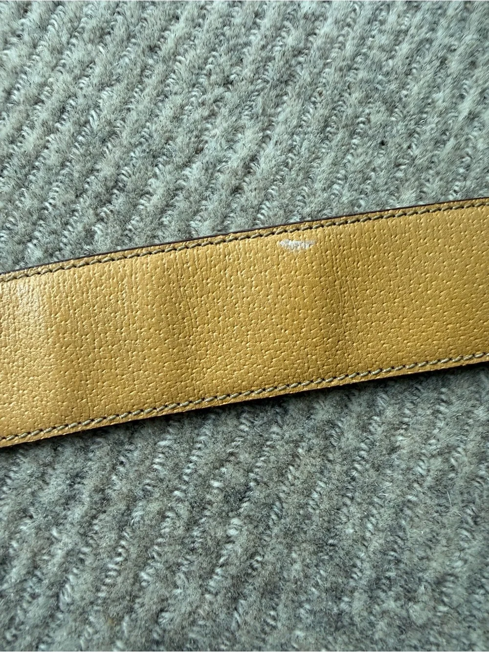 Prada Tan Leather Wide Belt with Silver-Tone Buckle